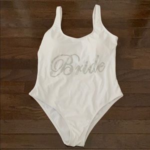 One piece Bride swimsuit